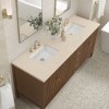 Myrrin 72" Double (Vanity Only Pricing) in Mid-Century Walnut